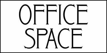 Office Space JNL Font Poster 3