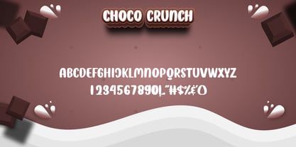 Choco Crunch Font Poster 9