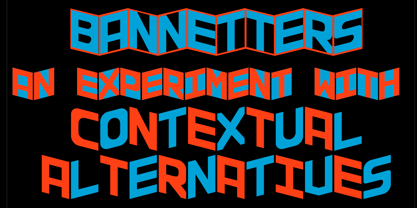 Bannetters Font Poster 1