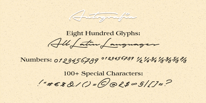 Autografia Font Poster 5