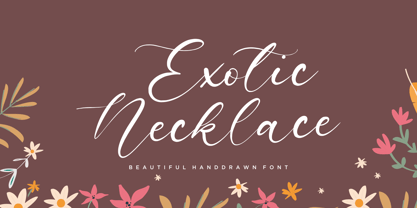 Exotic Necklace Font Poster 1