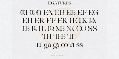La Chore Typeface Font Poster 6