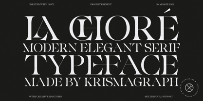 La Chore Typeface Font Poster 1