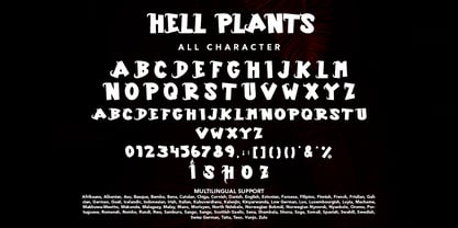Hell Plants Font Poster 8