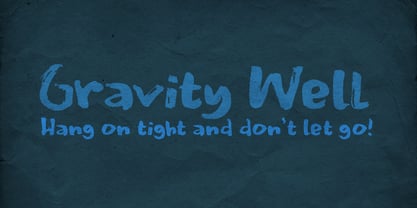 Gravity Well Font Poster 1