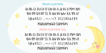 Moon Charming Font Poster 9