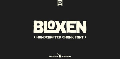 Bloxen Font Poster 1