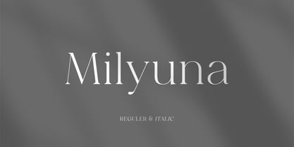 Milyuna Font Poster 1
