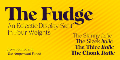 The Fudge Font Poster 1