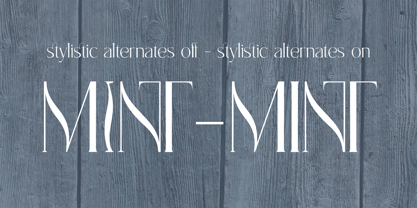 White Mint Font Poster 6
