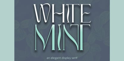 White Mint Font Poster 1