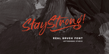 Stay Strong Font Poster 1