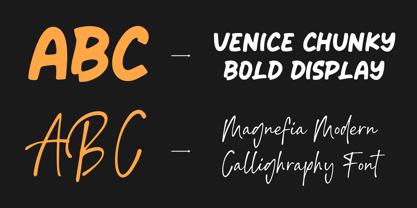 Venice Magnefia Font Poster 2