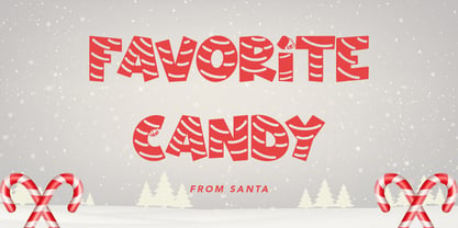 Christmas Candy Font Poster 3