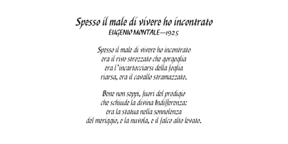 Italiko Font Poster 2