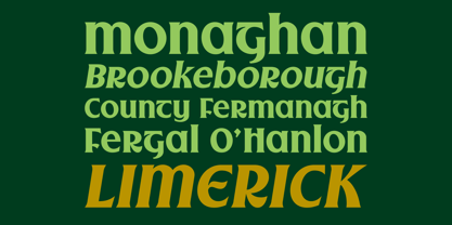 TF Gaelic Font Poster 2