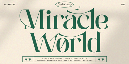 Miracle World Font Poster 1