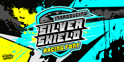 Silver Shield Font Poster 1