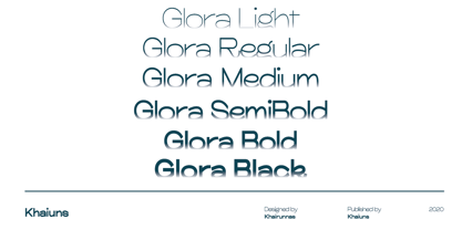 Glora Sans Police Poster 3