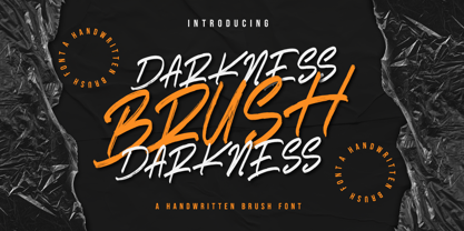 Darkness Brush Font Poster 1