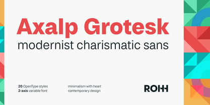 Axalp Grotesk Fuente Póster 1