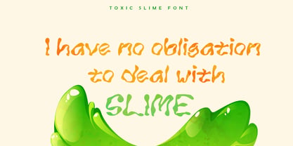 Toxic Slime Font Poster 2