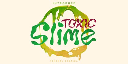 Toxic Slime Font Poster 1