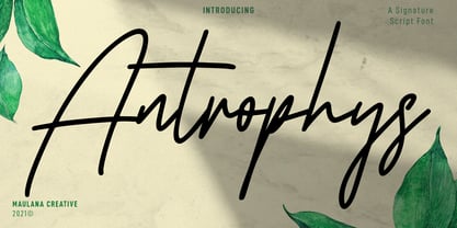 Antrophys Font Poster 1