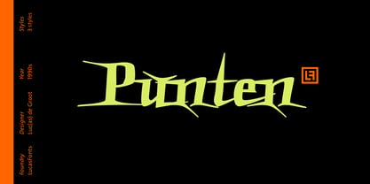 Punten Font Poster 1