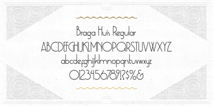 Braga Huis Font Poster 2