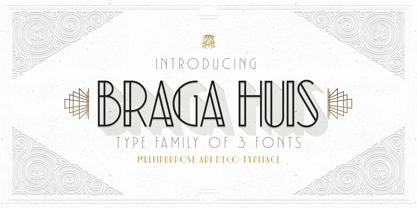 Braga Huis Font Poster 1