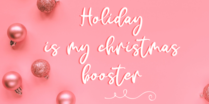 Christmas Booster Font Poster 3