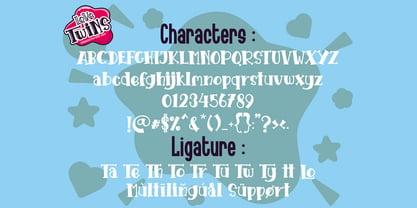 Love Twins Solid Font Poster 11