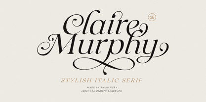 Claire Murphy Font Poster 1