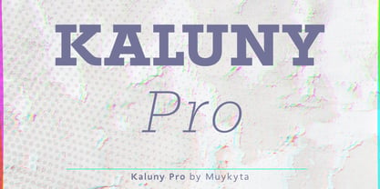 Kaluny Pro Font Poster 1