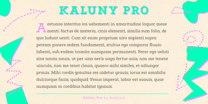 Kaluny Pro Font Poster 3