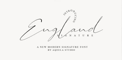 England signature Font Poster 1