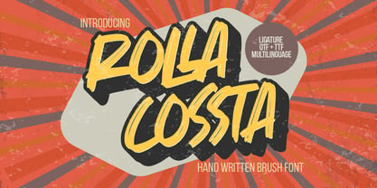 Rolla Cossta Font Poster 1