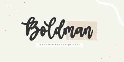 Boldman Font Poster 1