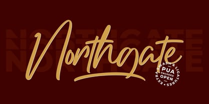 Northgate Font Poster 1