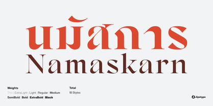 Namaskarn Font Poster 1