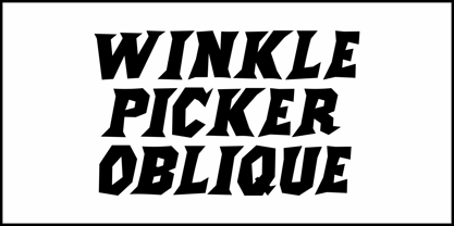 Winkle Picker JNL Font Poster 4