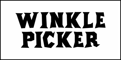 Winkle Picker JNL Font Poster 2