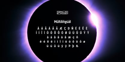 Space Odyssey Font Poster 8