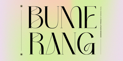 Bumerang Font Poster 1