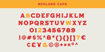 Neoland Font Poster 11