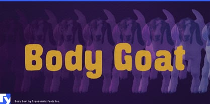 Body Goat Font Poster 1