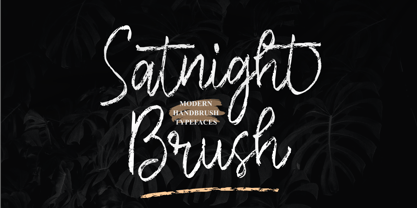 Satnight Brush Font Poster 1
