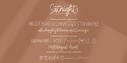 Satnight Brush Font Poster 10