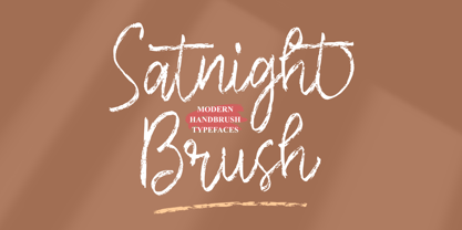 Satnight Brush Font Poster 9